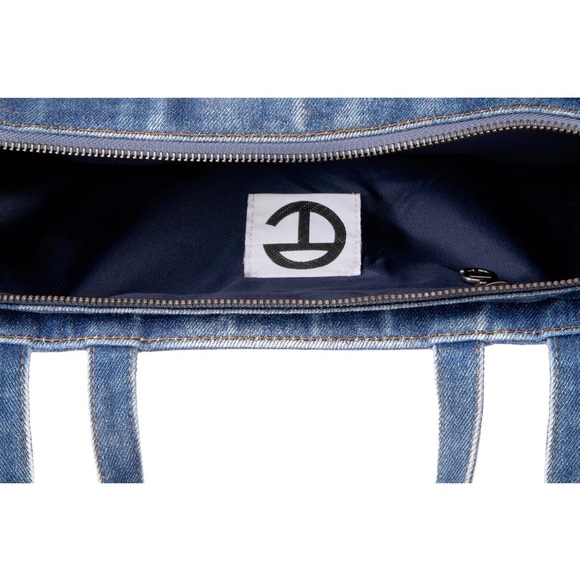RARE distressed denim telfar bag purse - Picture 16 of 16
